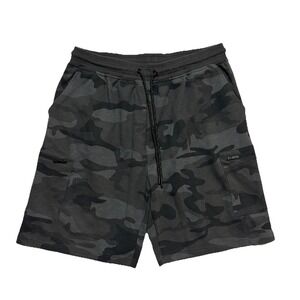 CSG Fleece Cargo Shorts Men 3XL Drawstring Casual Camouflage Camo Military Army